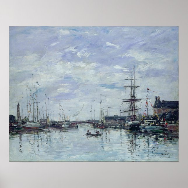 Deauville, the Dock, 1892 Poster (Front)