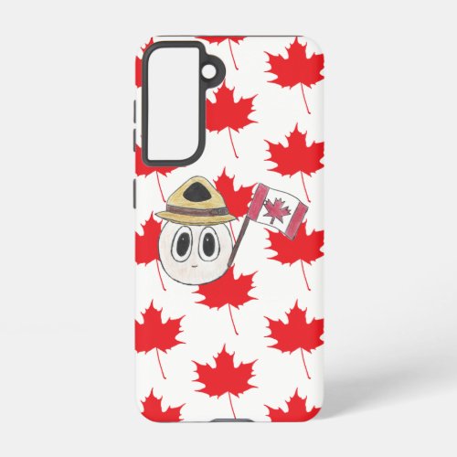 Deb The Doodle Canadian Mountie Canada Graphic Samsung Galaxy S21 Case