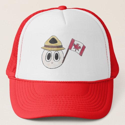 Deb The Doodle Canadian Mountie Canada Graphic Trucker Hat