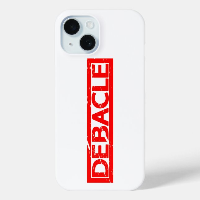 Debacle Stamp Case-Mate iPhone Case (Back)