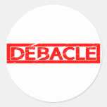 Debacle Stamp Classic Round Sticker