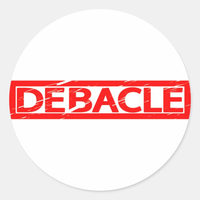 Debacle Stamp Classic Round Sticker (Front)