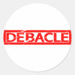 Debacle Stamp Classic Round Sticker