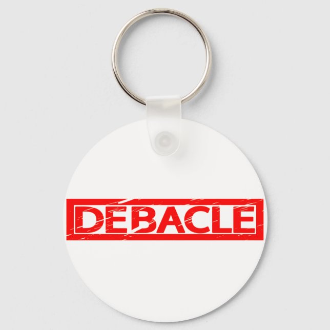 Debacle Stamp Keychain (Front)
