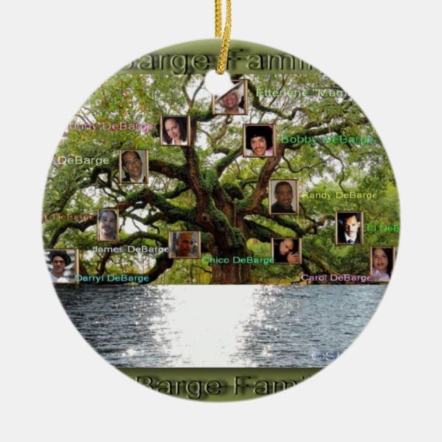 DeBarge Family Tree Specialty Items Ceramic Ornament (Front)