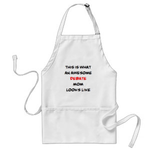 debate mom, awesome adult apron
