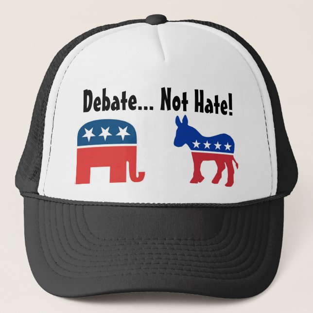 Debate, Not Hate - Political Hat (Front)