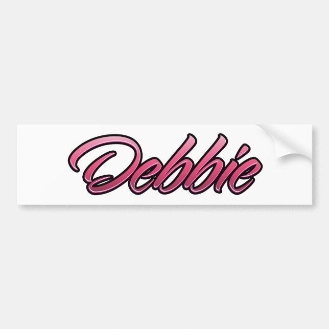 Debbie faded pink Aufkleber Sticker (Front)