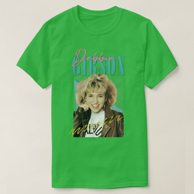 Debbie Gibson 80s Styled Aesthetic Design T-Shirt (Design Front)