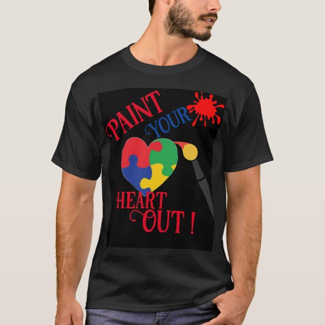 Debi, Paint Your Heart Out T-Shirt (Front)