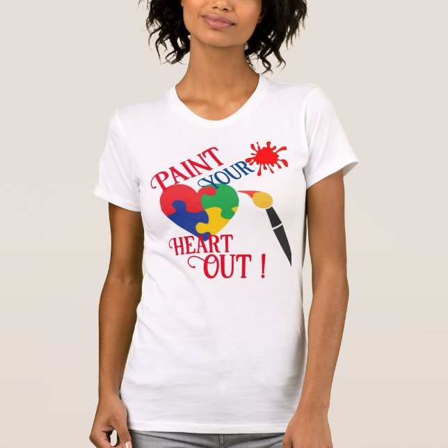 Debi, Paint Your Heart Out T-Shirt (Front)