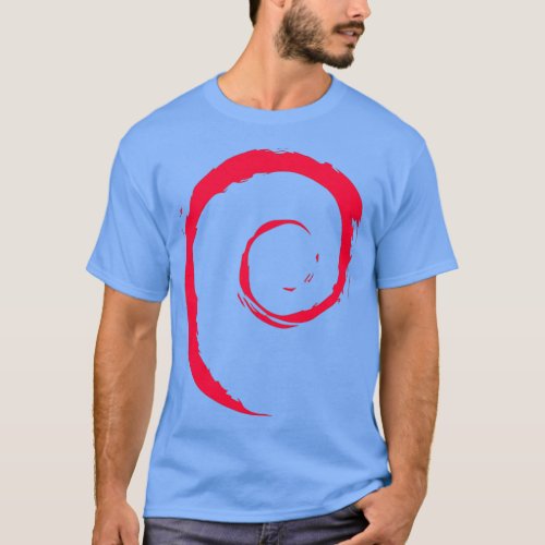 Debian Spiral Linux T_Shirt