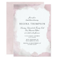 Debonair Blush Pink Bridal Shower Invitation