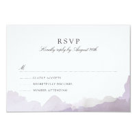 Debonair Lavender RSVP Card