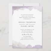 Debonair Lavender Wedding Invitation (Front)