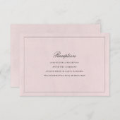 Debonair Wedding Reception Card (Front/Back)