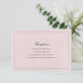 Debonair Wedding Reception Card (Standing Front)