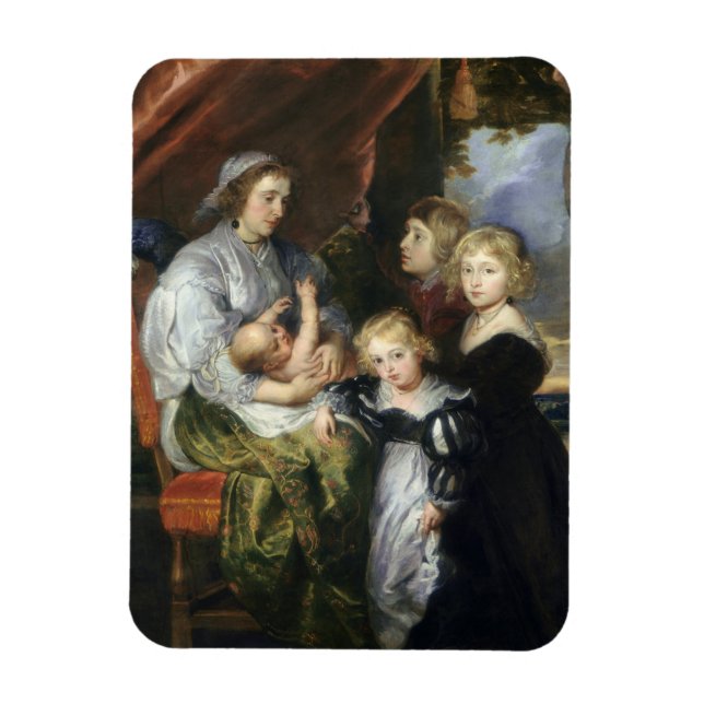 Deborah Kip and Her Children Magnet (Vertical)