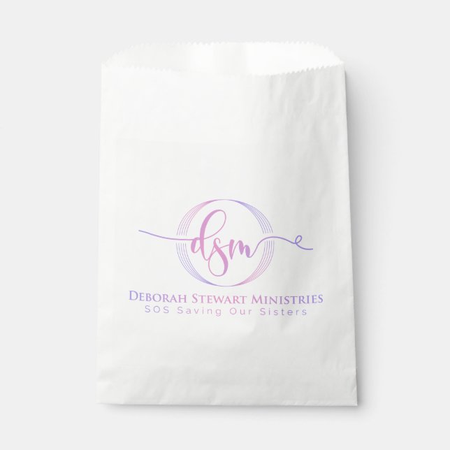 DEBORAH STEWART MINISTRIES FAVOR BAG (Front)