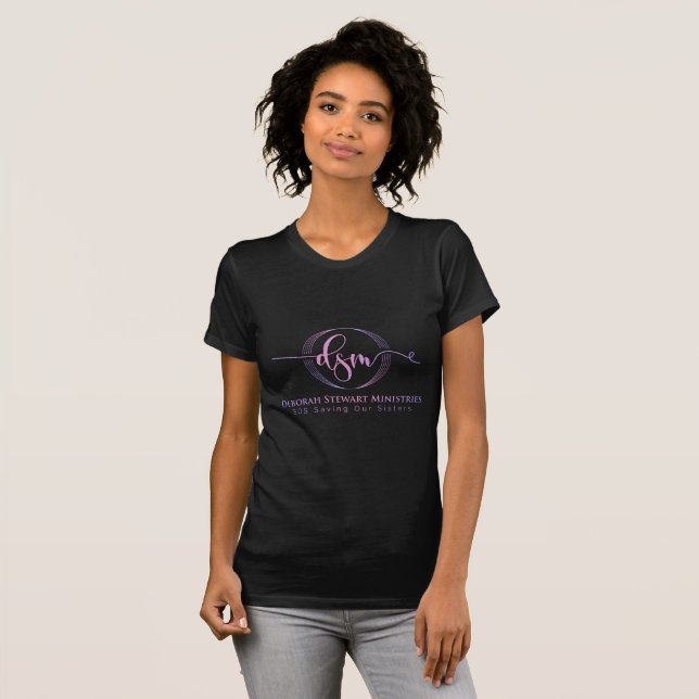 DEBORAH STEWART MINISTRIES PINK LOGO T-Shirt (Front Full)