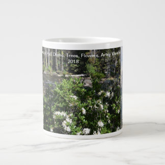 Deborah Walton Yosemite: Half Dome, Trees, Flowers Giant Coffee Mug