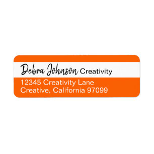 Debra Professional Classic Modern Color Stripes Label