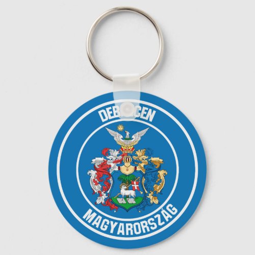 Debrecen Round Emblem Keychain