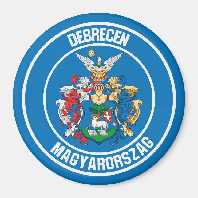 Debrecen Round Emblem Magnet (Front)