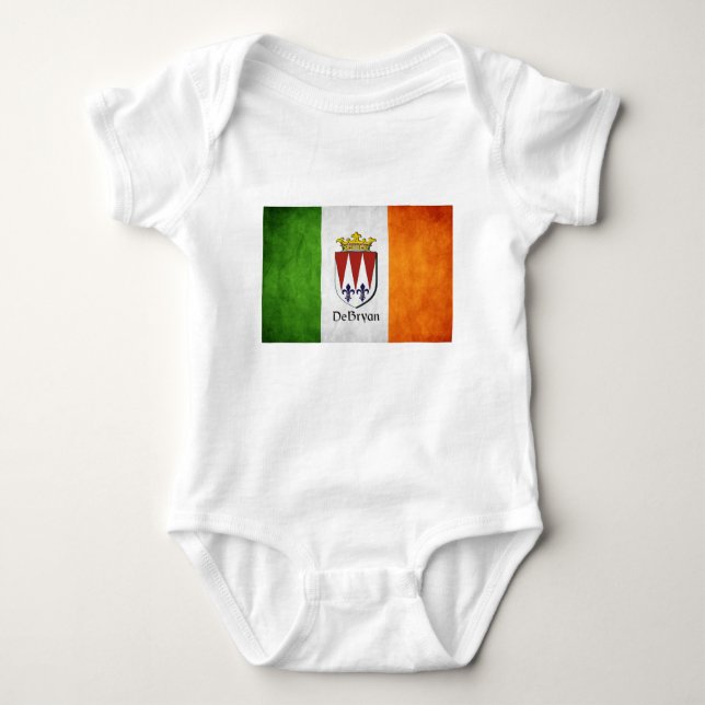 DeBryan Irish Flag Baby Bodysuit (Front)