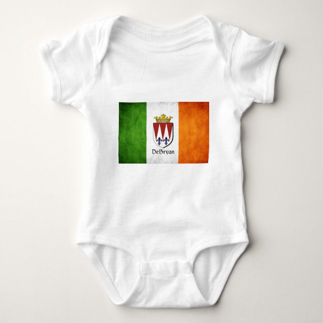 DeBryan Irish Flag Baby Bodysuit (Front)