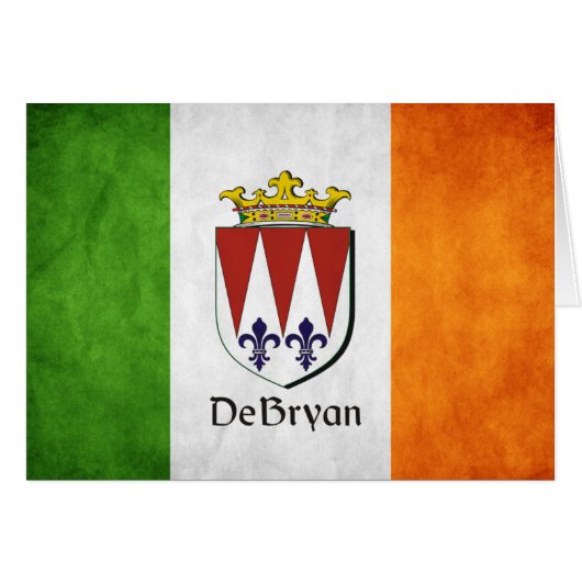 DeBryan Irish Flag Cards (Front Horizontal)