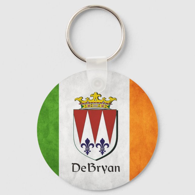 DeBryan Irish Flag Keychain (Front)