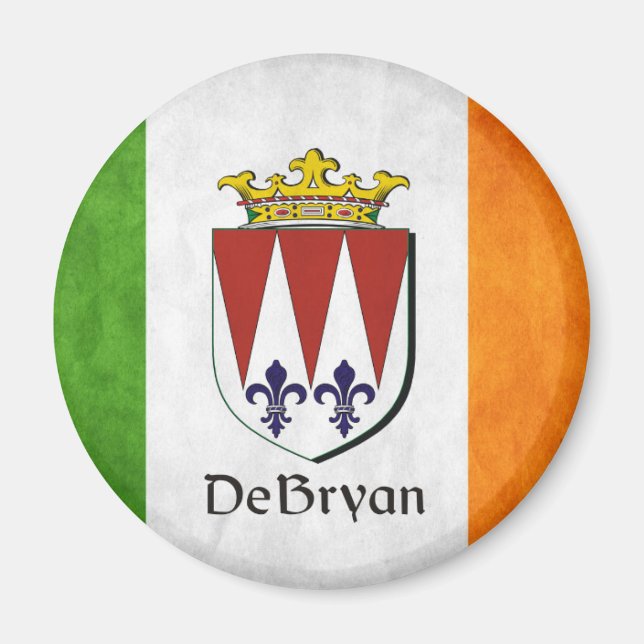 DeBryan Irish Flag Magnet (Front)