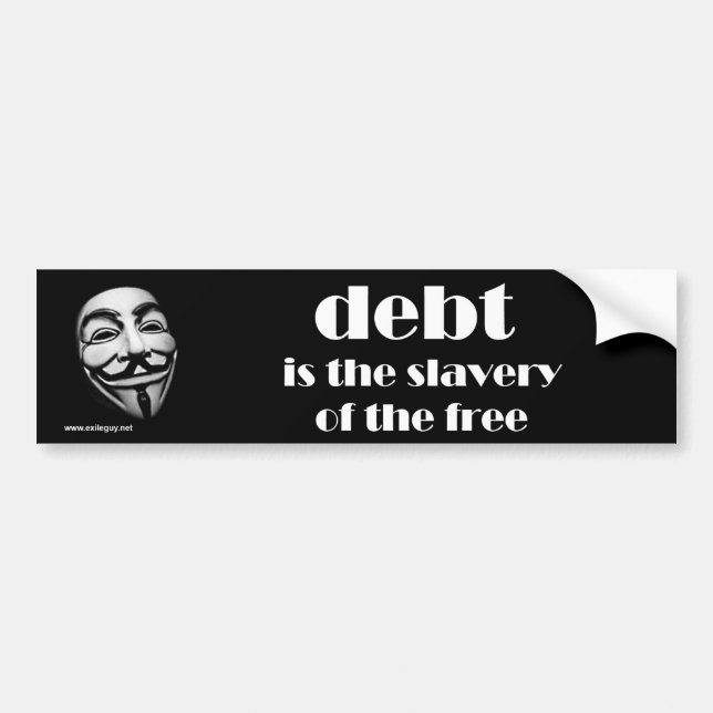 debt bumper sticker (Front)