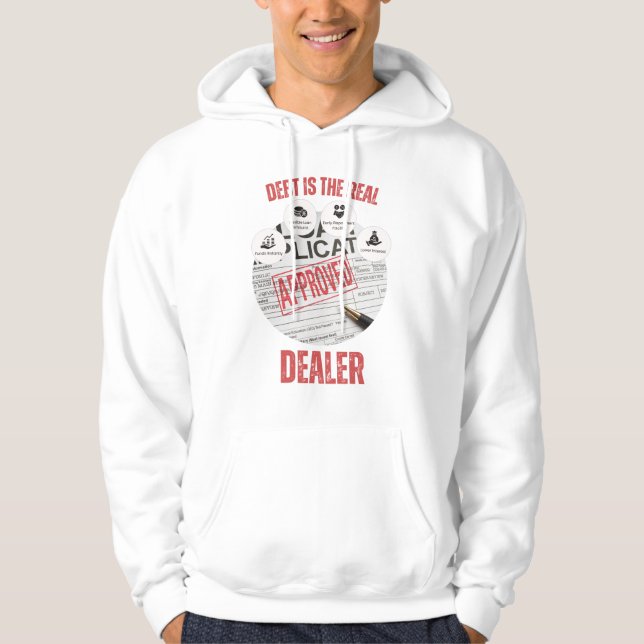 Debt Is The Real Dealer™ The Hustle Nobody Teaches Hoodie (Front)