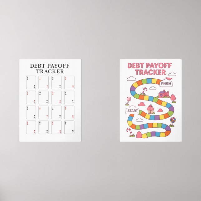 Debt Payoff Tracker  Wall Art Sets (Front)