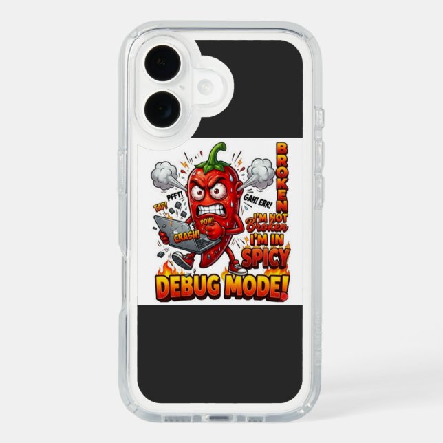 Debug Mode Funny iPhone 16 Case | Programmer Phone (Front)