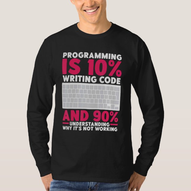 Debugging Definition  Funny Coding Programming is  T-Shirt (Front)