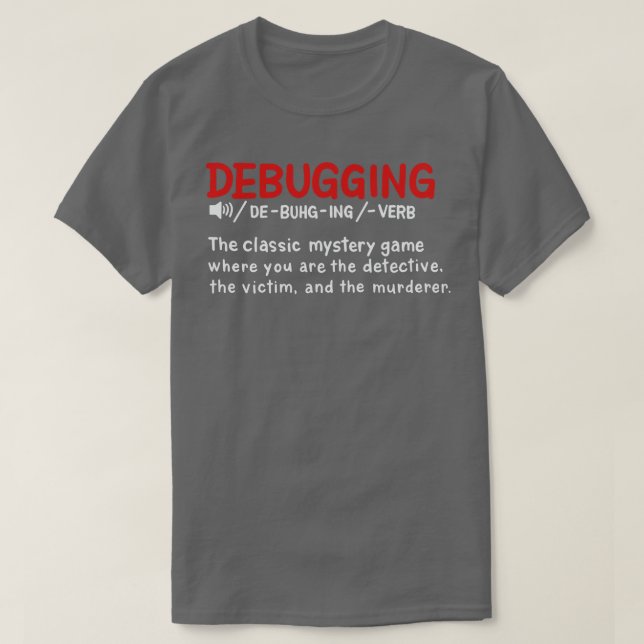 Debugging dictionary styled Definition T-Shirt (Design Front)