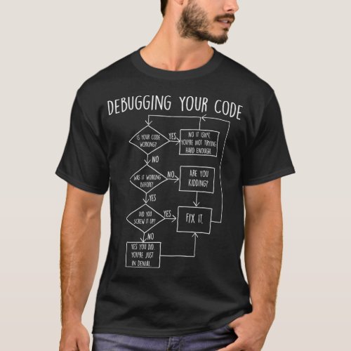 Debugging Flowchart  Computer Programming Coding  T_Shirt
