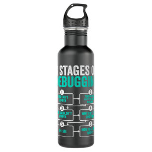 Debugging Full Stack Coder Software Developer Stainless Steel Water Bottle