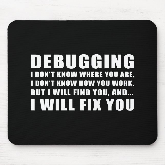 Debugging Mouse Pad (Front)