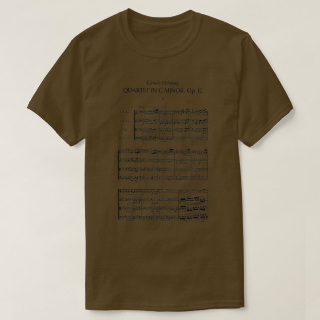 Debussy String Quartet T-Shirt (Design Front)