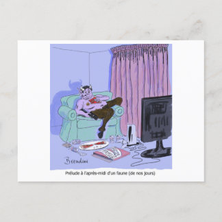 Debussy's Prélude à l'après-midi d'un faune Holiday Postcard