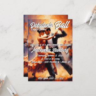 Debutante Ball Cotillion Ballroom Dancing Invitation