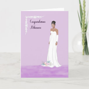 Debutante Card for Black Young Lady