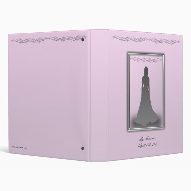 Debutante in Silhouette Photo Album Binder (Background)