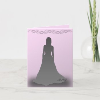 Debutante In Silhouette Rsvp Invitation by gothicbusiness at Zazzle