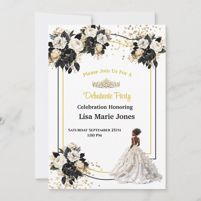 Debutante Party Invitation (Front)