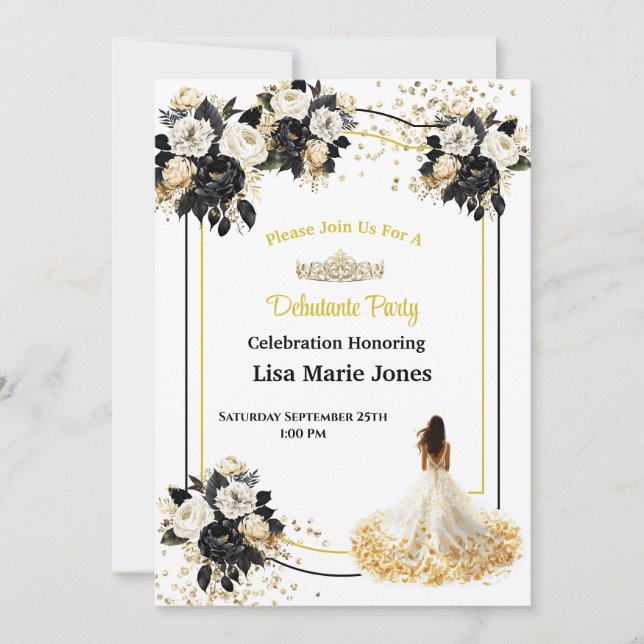 Debutante Party Invitation (Front)